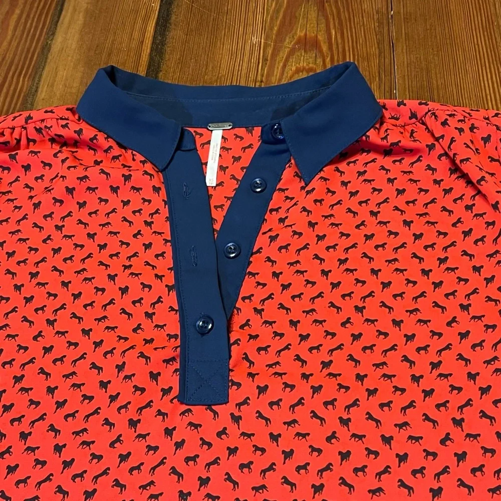Free People Horse Print‎ Blouse XS